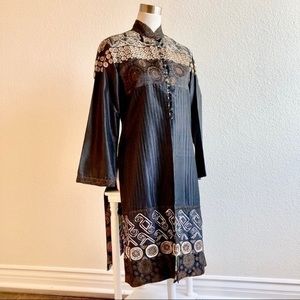 MANAN Indian Designer Bollywood Sequin Silk Jacket Small 38 New Without Tags